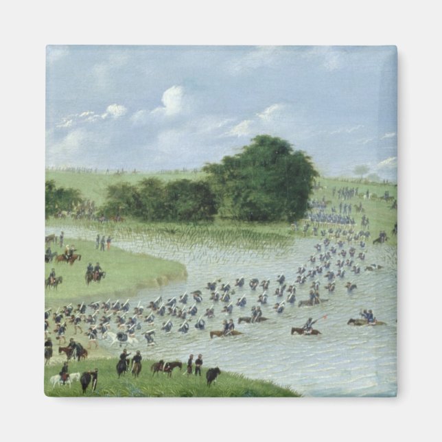 Imã Cruzamento do rio San Joaquin, Paraguai, 1865 (Frente)