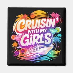 Imã Cruzando Divertido com Minhas Amigas Navio de Cruz