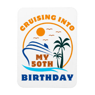 Ímã Cruzando No Meu 50º Barco de Aniversário