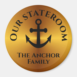 Imã Cruzeiro com Marcador de Portas de Anchor Dourado 