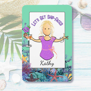 Ímã Cruzeiro de Férias de Desenho Animado Feminino Eng