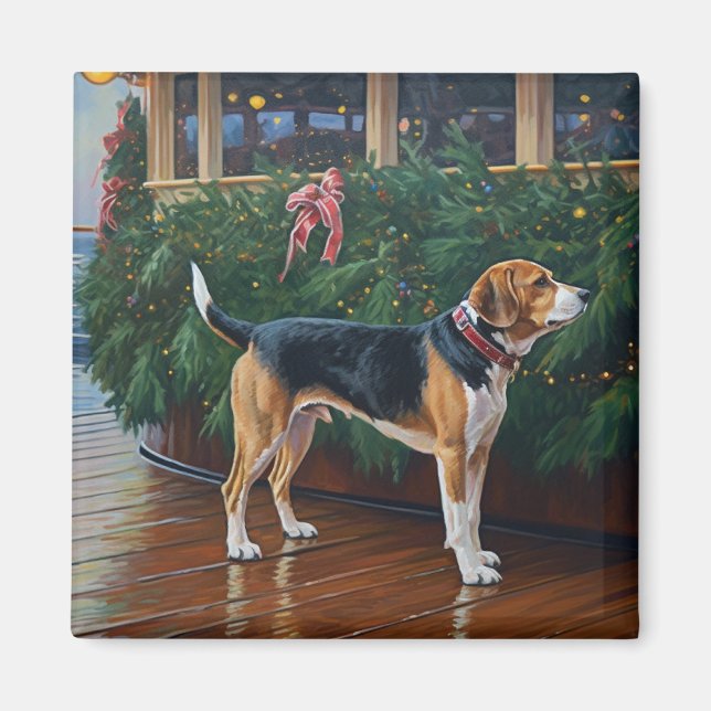 Imã Cruzeiro de Natal da Beagle: Delito de Férias Paws (Frente)