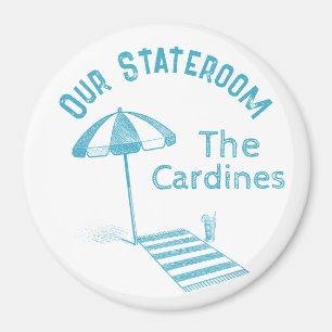 Imã Cruzeiro Familiar Stateroom Door Marker Beach Umbr