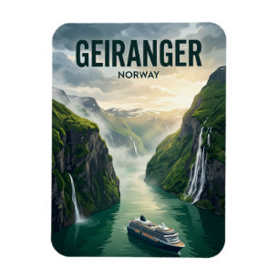 Ímã Cruzeiro no Geirangerfjord Noruega