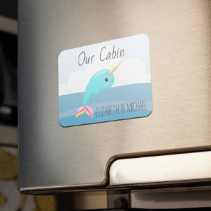 Ímã Cruzeiro Personalizado Porta Narval Unicórnio Mari