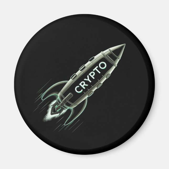 Imã Crypto Rocket (Frente)