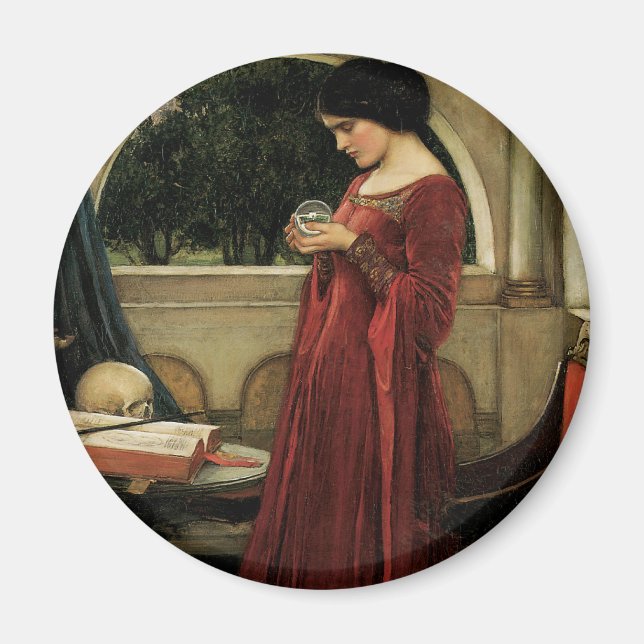 Imã Crystal Ball por John William Waterhouse (Frente)