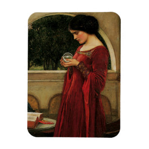 Ímã Crystal Ball Woman Waterhouse Painting