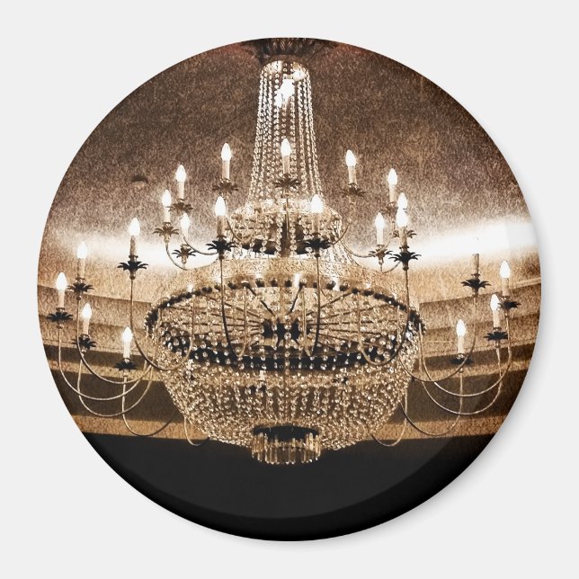 Imã Crystal Chandelier Dazzle Glitz Glam Glamou Magnet (Frente)