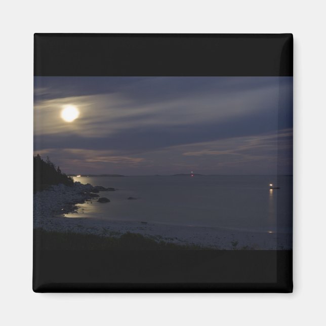 Imã Crystal Crescent Beach Moonlight (Frente)