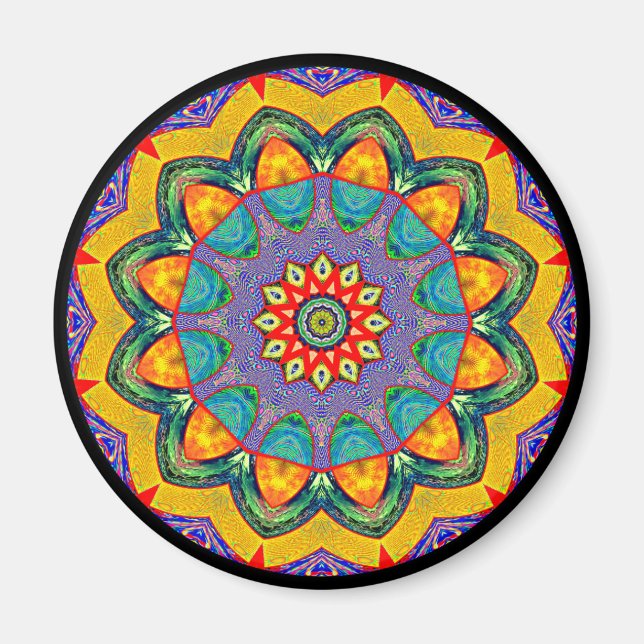 Imã Crystal Mandala Quilt (Frente)