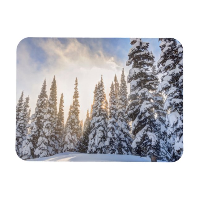 Ímã Crystal Mountain Ski Resort, perto de Mt. Rainier  (Horizontal)