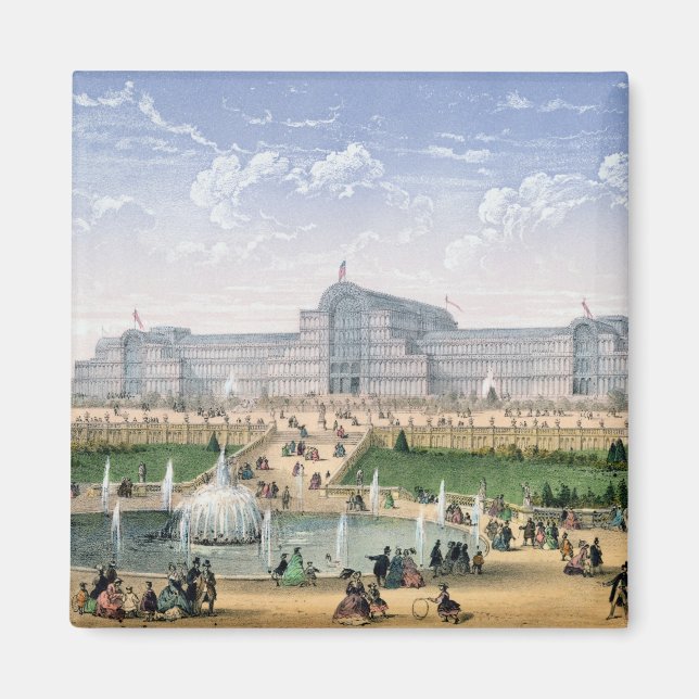Imã Crystal Palace, Sydenham, c.1862 (lito colorido) (Frente)