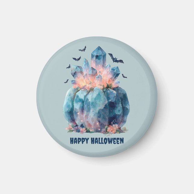 Imã Crystal Pumpkin Halloween (Frente)
