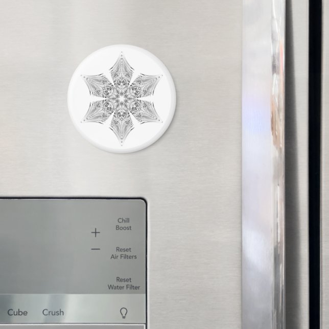 Imã Crystal Snowflake - (In Situ (Fridge))