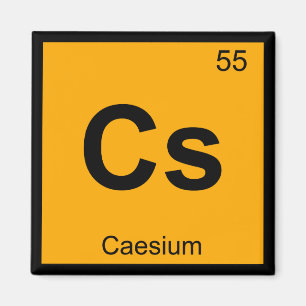Imã Cs - Símbolo de Mesa Periódico de Química do C