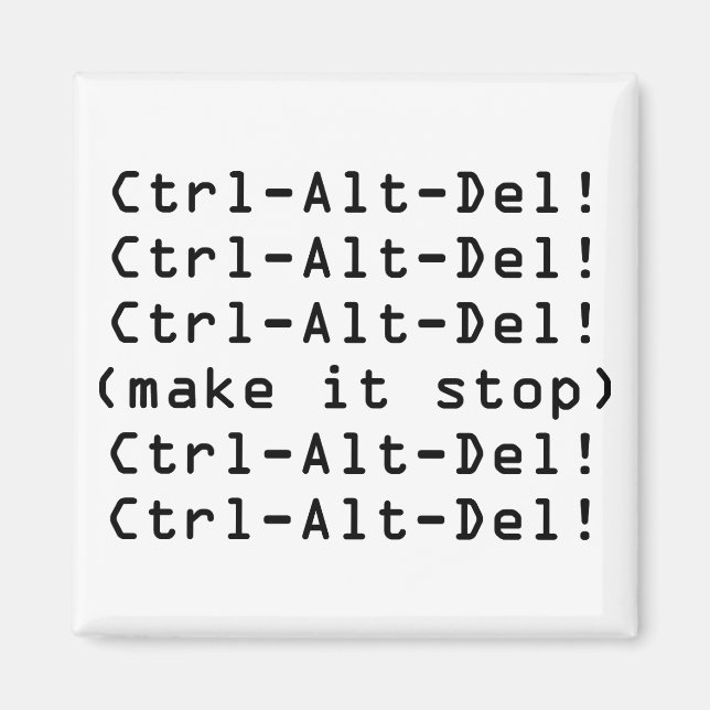 Imã Ctrl-Alt-Del (Frente)