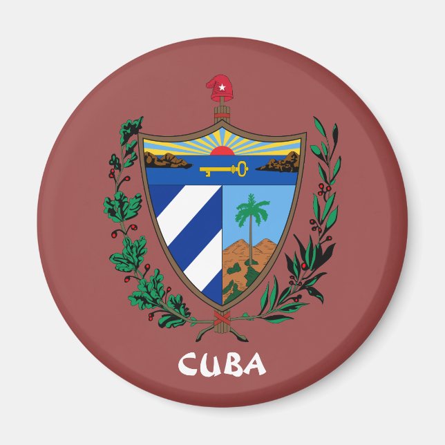 Imã Cuba Casaco da Cozinha de Armas/Magneta do Escritó (Frente)