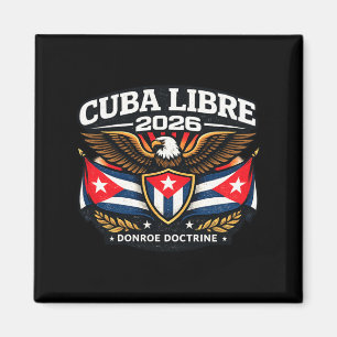 Imã Cuba Cuba Livre Doutrina Monroe Ilustração