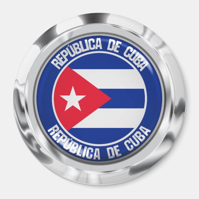 Imã Cuba Round Emblem (Frente)