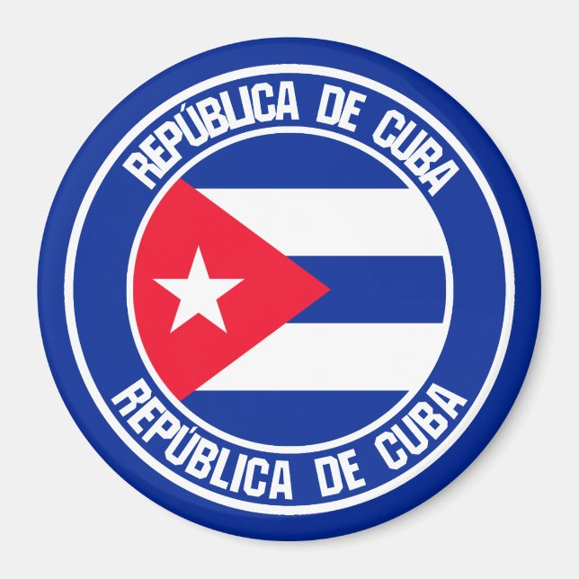 Imã Cuba Round Emblem (Frente)
