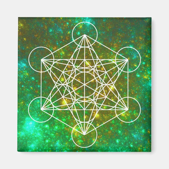 Imã Cubo de Metatron, Geometria Sagrada, Símbolo Espir (Frente)