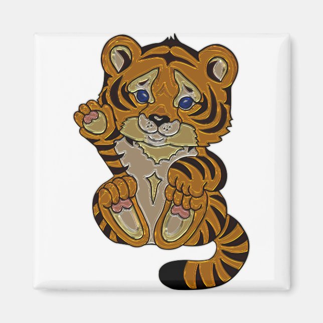 Imã Cubo de Tigre (Frente)