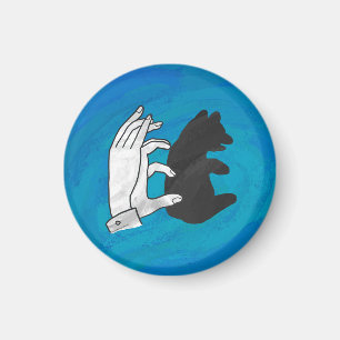 Imã Cubo do Urso Sombra em Azul