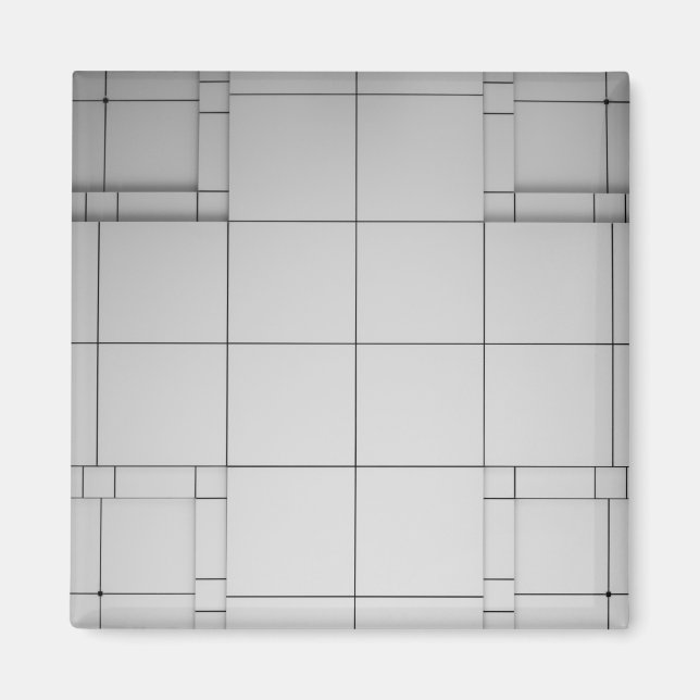 Imã Cubos abstrato (Frente)