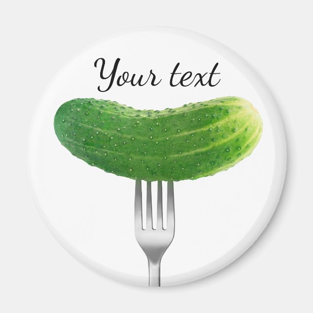 Imã Cucumber on a fork (Frente)