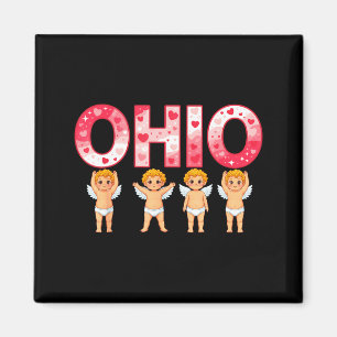 Imã Cud Divertido Ohio Festa Centro-Oeste O-h-i-o Em V