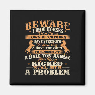 Imã Cuidado com Cavalos de Corrida - Cavalo Cavalo Cav