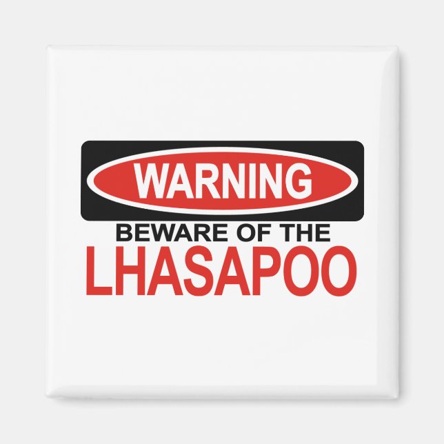Imã Cuidado Com Lhasapoo (Frente)