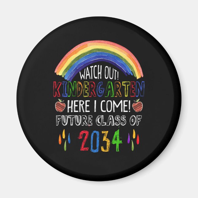 Imã Cuidado Com O Jardim De Infância Eu Vim Na Classe  (Frente)