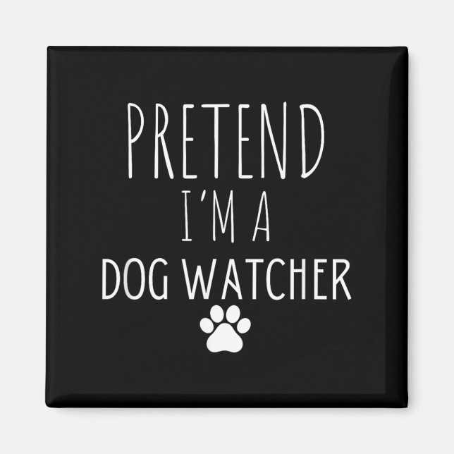 Imã Cuidador de Cães de Halloween de Mentirinha (Frente)
