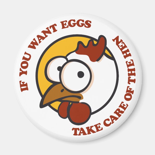 Imã Cuidar da galinha 1 (Frente)