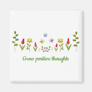 Imã Cultivar flores de pensamentos positivos