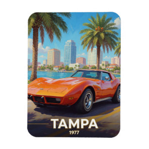 Ímã Cultura Automobilística Costeira de Tampa Flórida