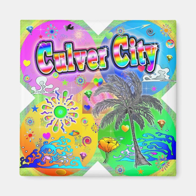 Imã Culver CIty Quadro Seasons Magnet (Frente)