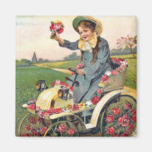 Imã Cumprimento do aniversário do vintage