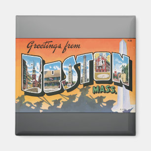 Imã Cumprimentos da massa de Boston., vintage