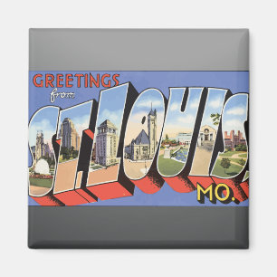 Imã Cumprimentos de St Louis, Mo., vintage