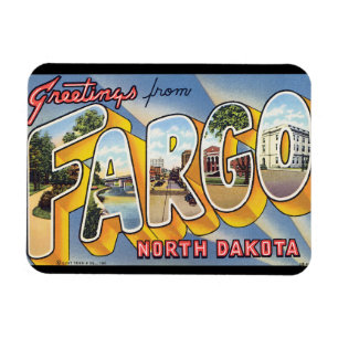 Ímã Cumprimentos do viagem norte de Fargo