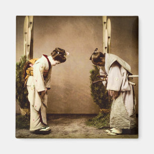 Imã Cumprimentos japoneses Japão velho da gueixa do