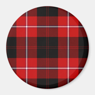 Imã Cunningham Tartan Red Xadrez Negra