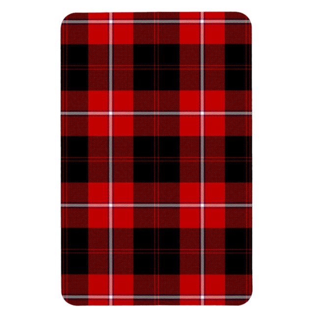 Ímã Cunningham Tartan Red Xadrez Negra (Vertical)