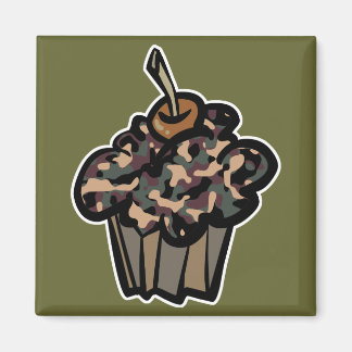 Imã cupcake de camuflagem