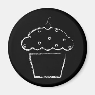Imã cupcake de cereja