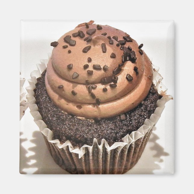 Imã Cupcake de chocolate (Frente)