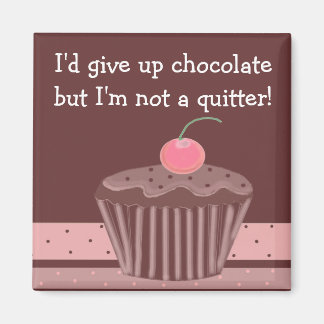 Imã Cupcake de Chocolate com Dito